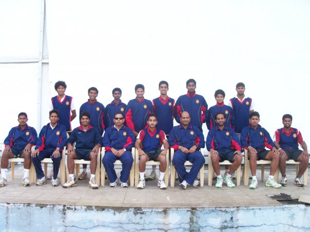 With under 19 cricket team