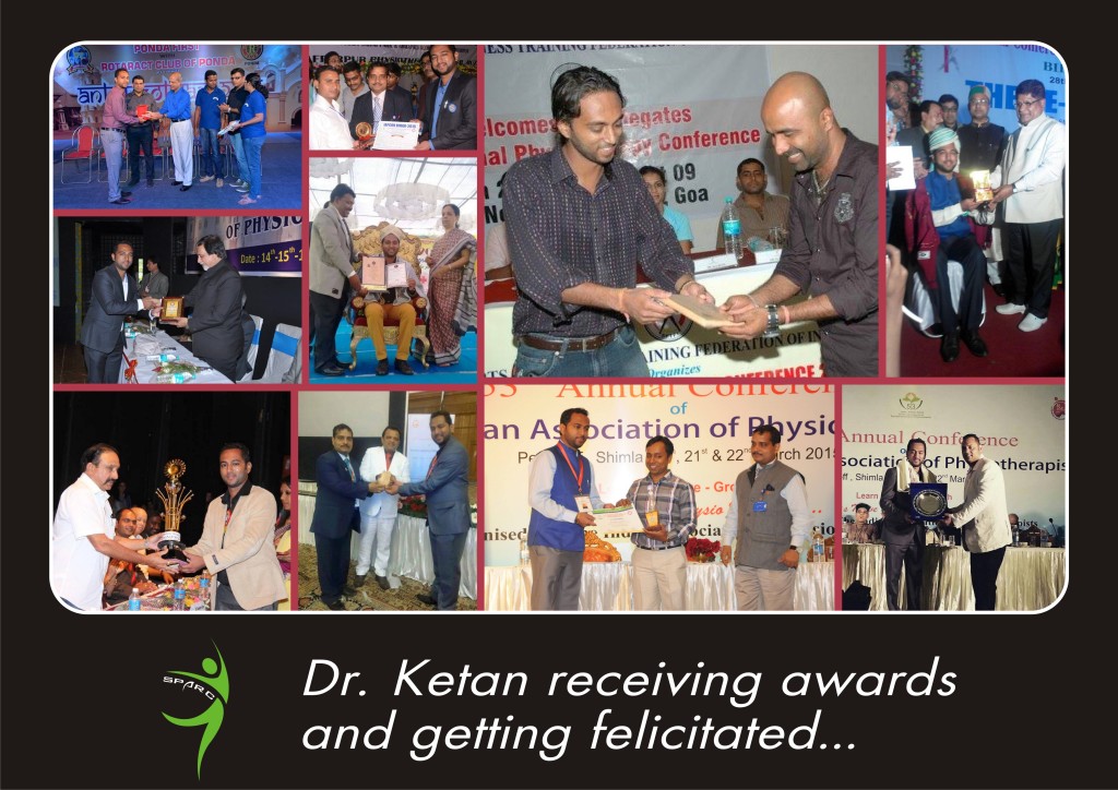 Dr. Ketan receiving awards