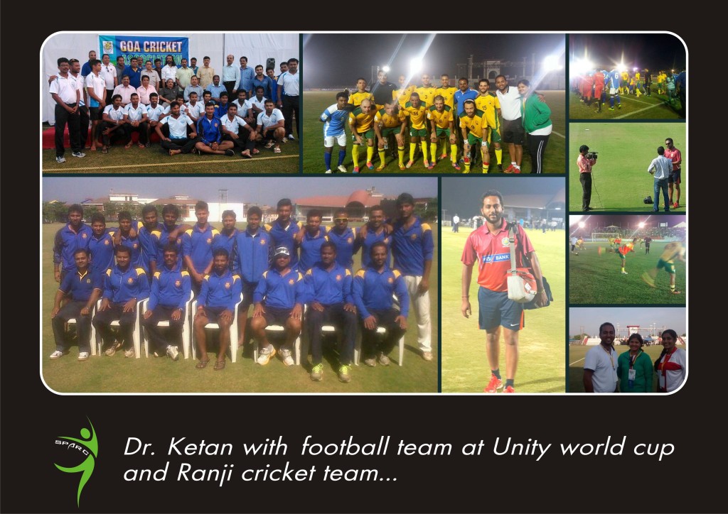 Dr. Ketan with football Team