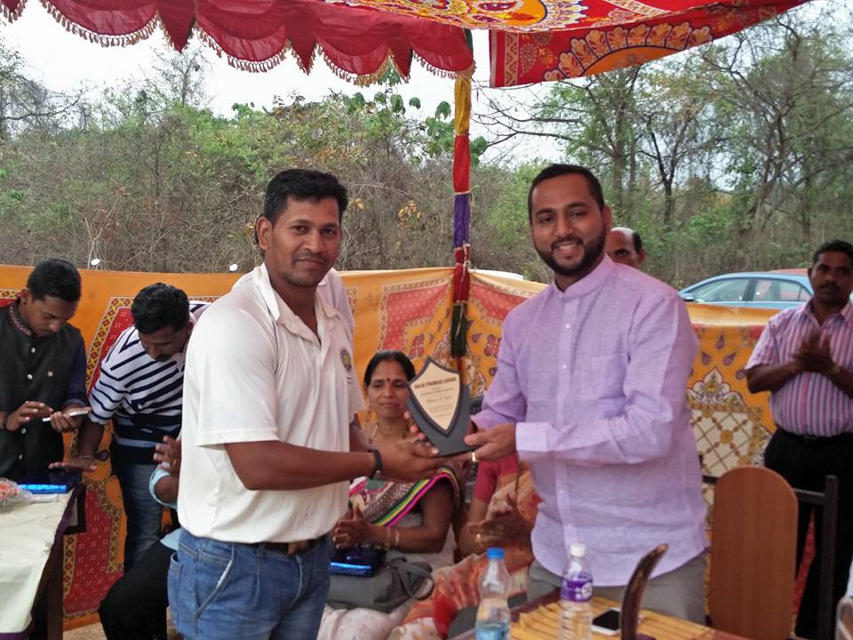 Dr. Ketan Bhatikar (P.T.) asGuest of Honour by frontline cricket club at Sanguem Kalay